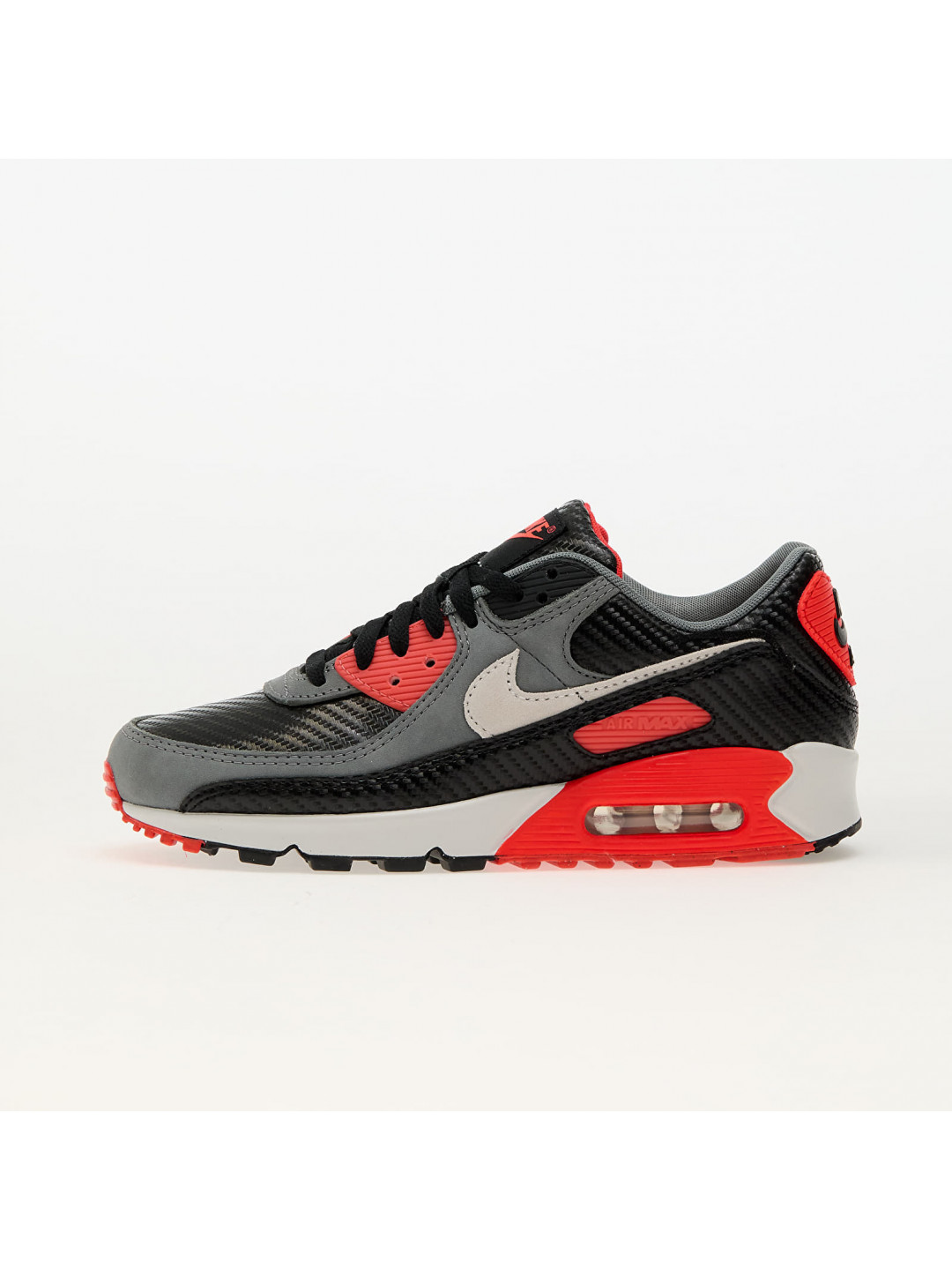 Tenisky Nike Air Max 90 Prm Black Photon Dust-Cool Grey-Brt Crimson EUR 36 5